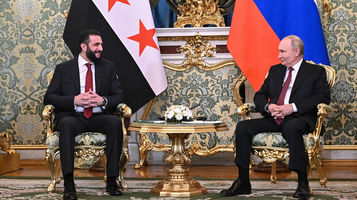 Встреча президента Владимира Путина и президента Сирии Ахмеда аш-Шараа