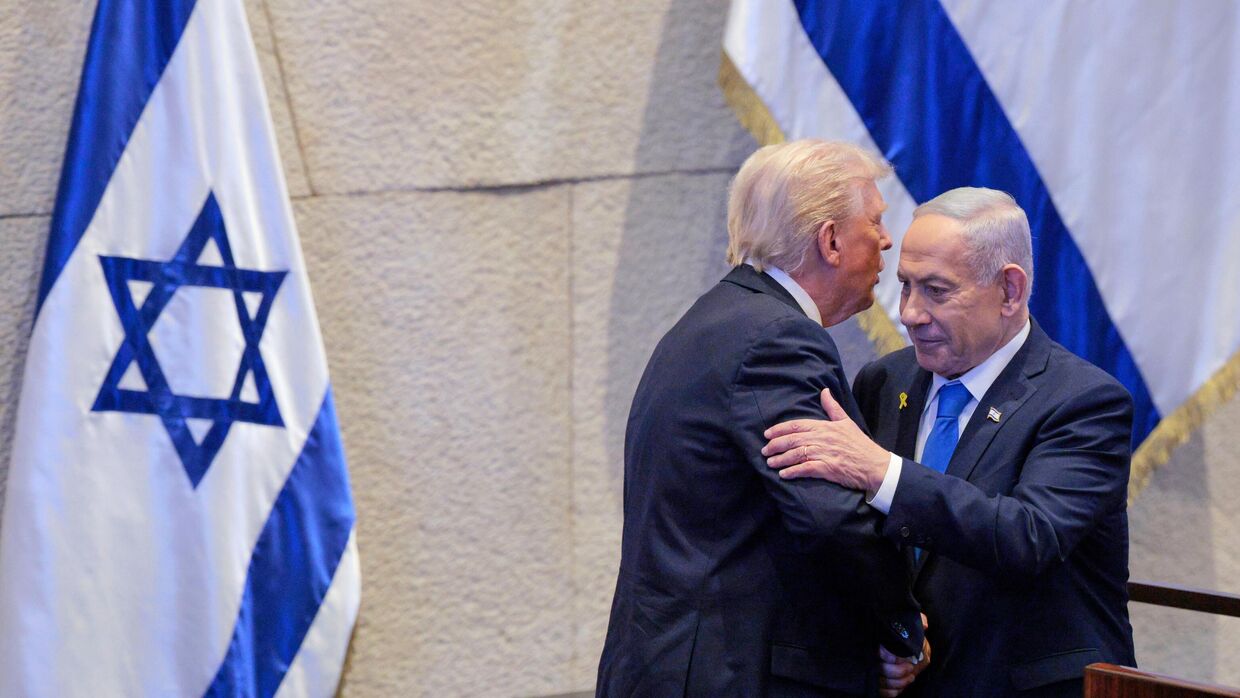 Президент США Дональд Трамп и премьер-министр Израиля Биньямин Нетаньяху в Иерусалиме