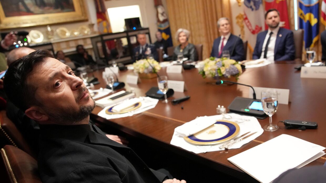 Владимир Зеленский на встрече с Дональдом Трампом в Белом доме