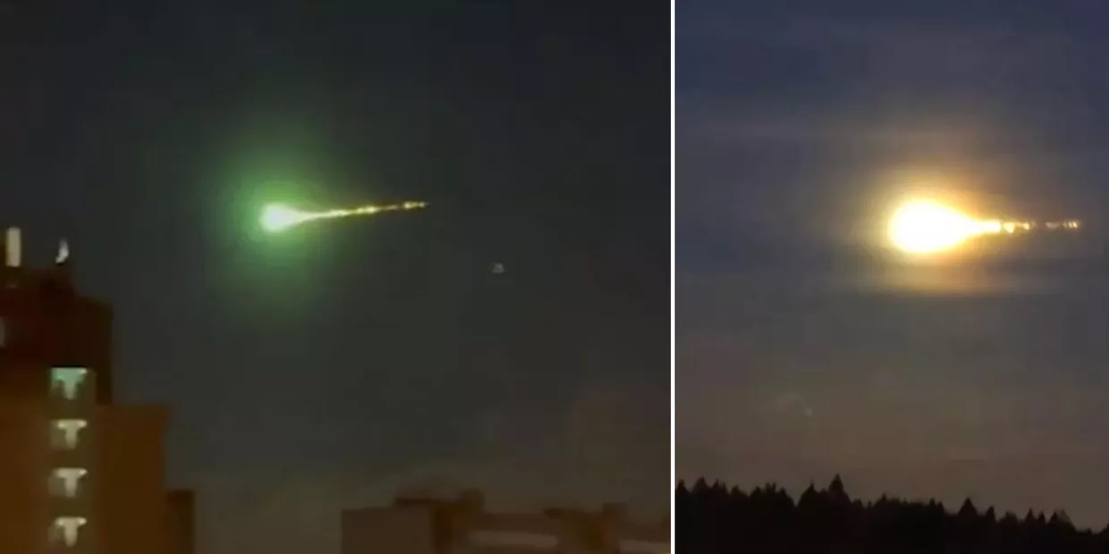 The Sun: похожий на НЛО ярко-зеленый огненный шар пролетел над Москвой The Sun: похожий на НЛО ярко-зеленый огненный шар пролетел над Москвой