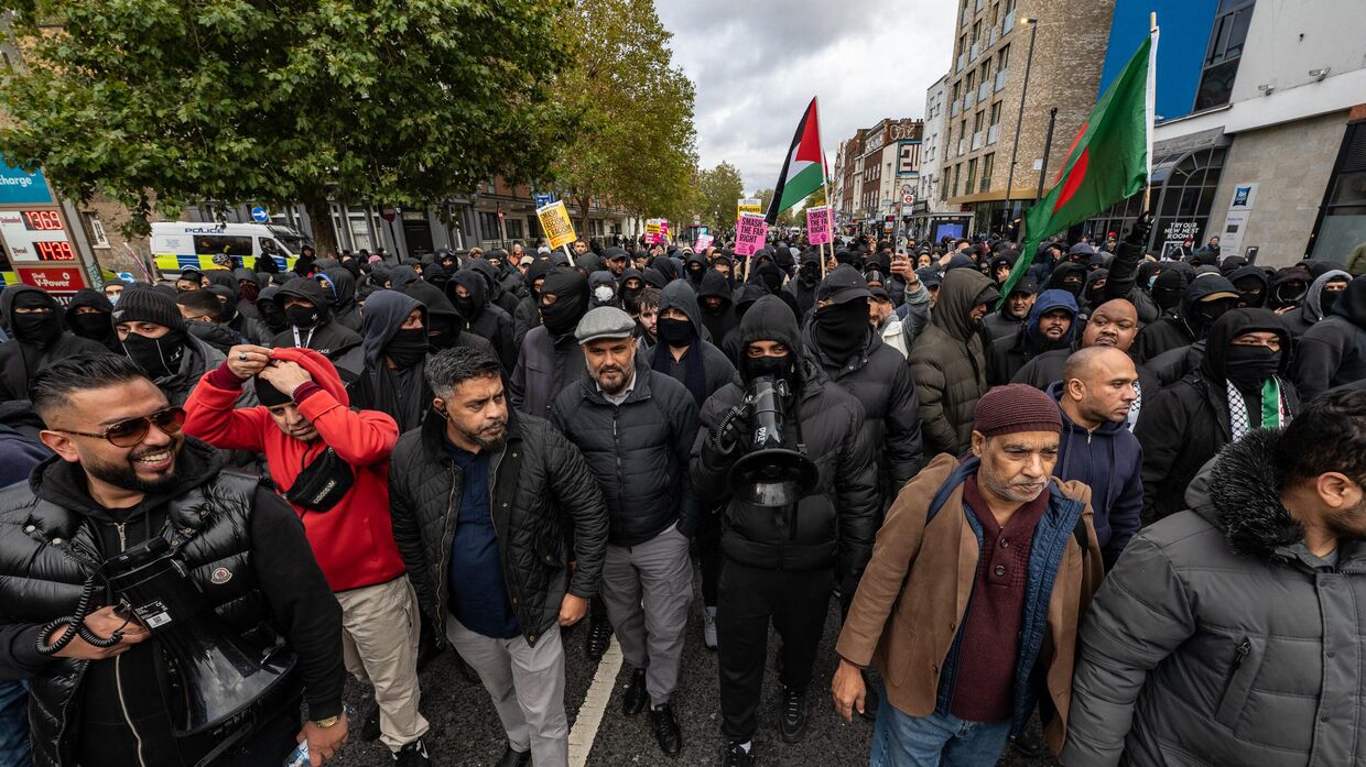 Акция протеста в Лондоне