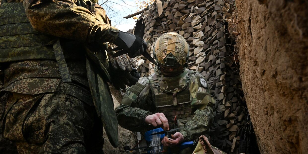 Боевая работа расчета БПЛА группировки Центр