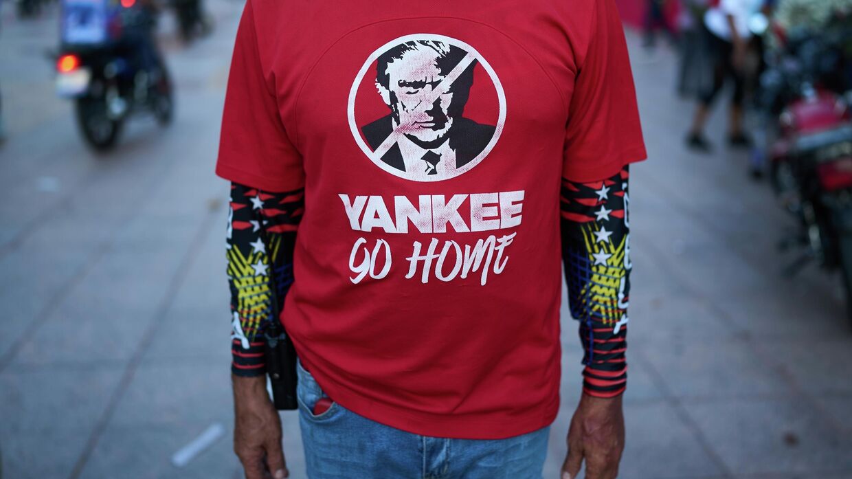 Протест против иностранного вмешательства в Каракасе