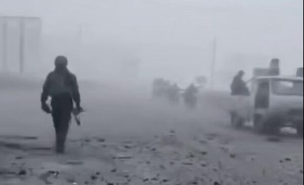 Российские войска заходят в Красноармейск под прикрытием тумана