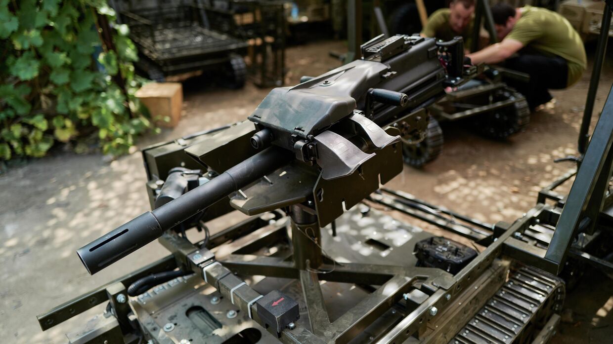 Наземный роботизированный комплекс на Украине. Архивная фотография