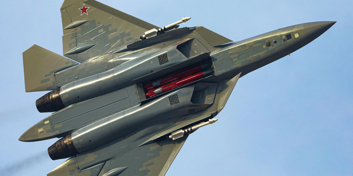Российский истребитель Су-57Э