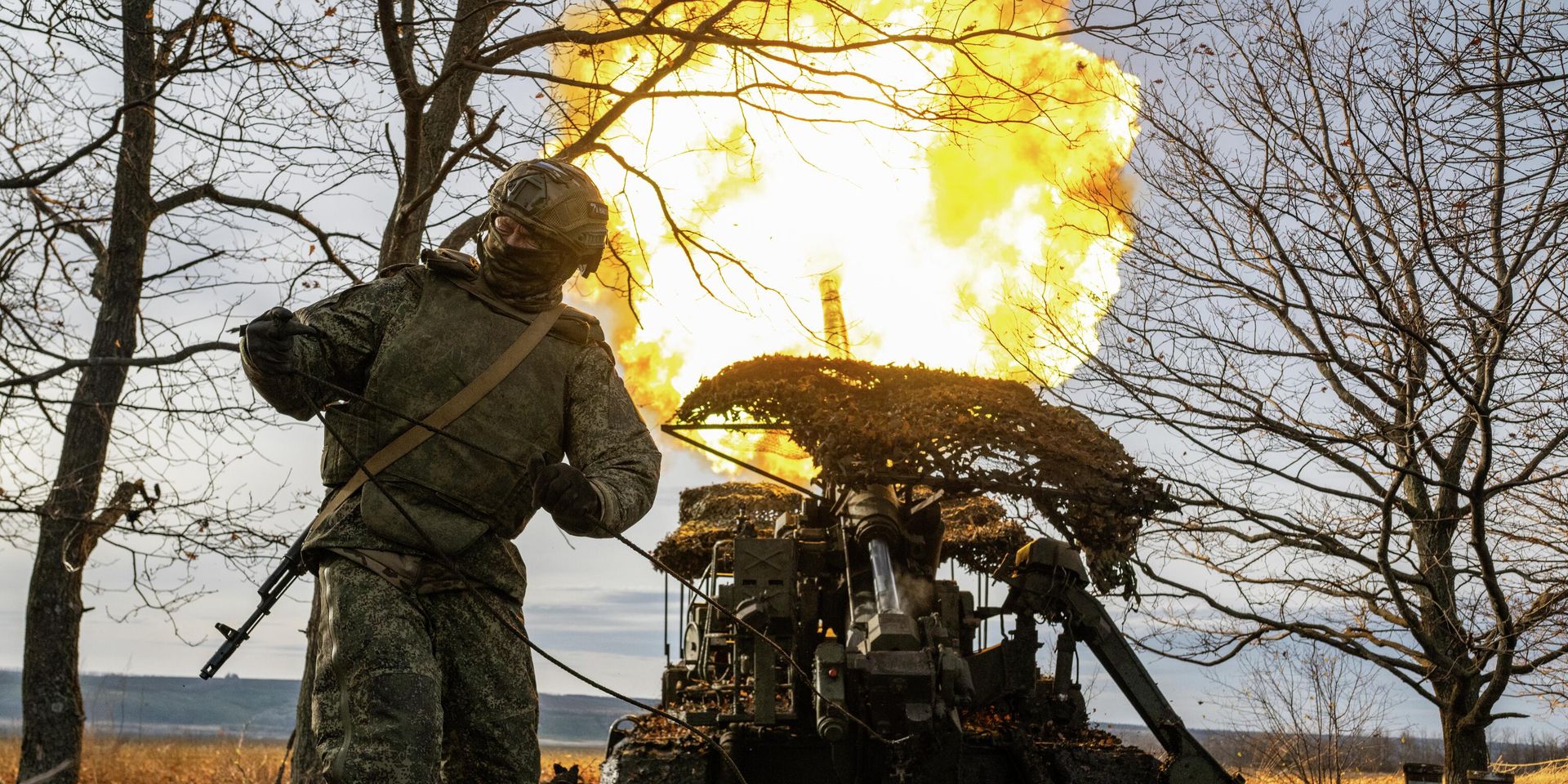 Боевая работа расчета САУ 2С7 Пион 45-й артбригады на Купянском направлении - ИноСМИ, 1920, 27.08.2026