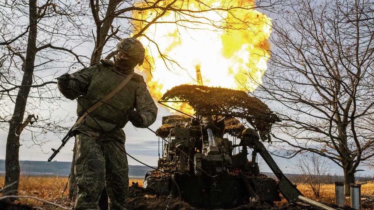 Боевая работа расчета САУ 2С7 Пион 45-й артбригады на Купянском направлении