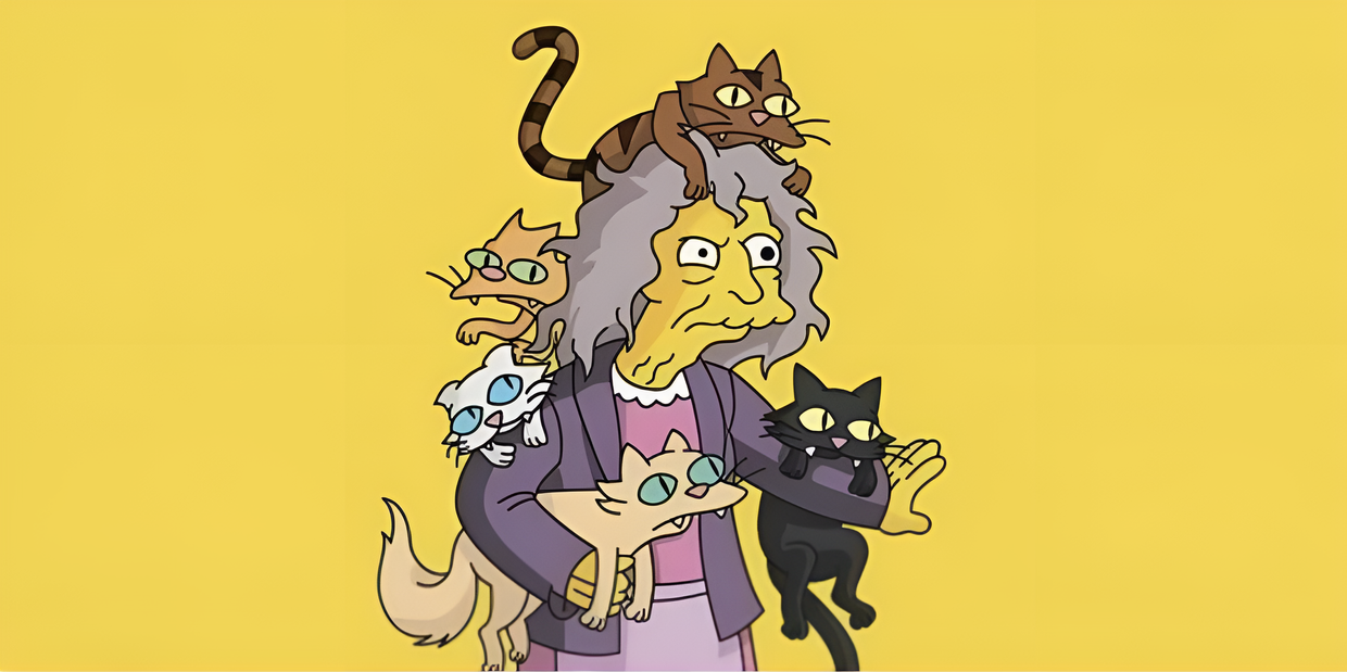 Доктор Элеонора Абернати, известная по прозвищу Сумасшедшая кошатница, персонаж из мультипликационного сериала Симпсоны