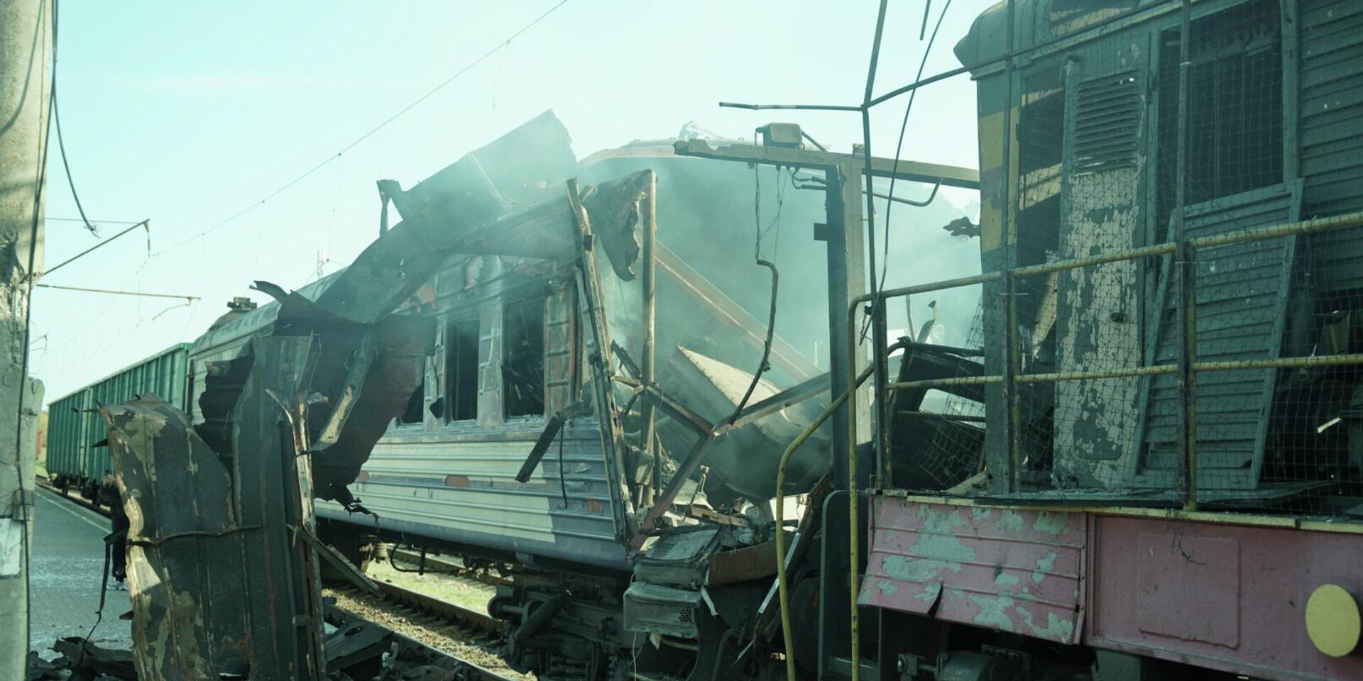 Уничтоженный поезд на Украине - ИноСМИ, 1920, 28.12.2025