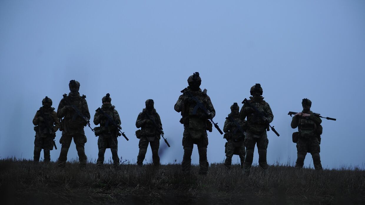 Солдаты ВСУ на полигоне 