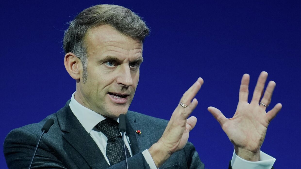 Президент Франции Эммануэль Макрон