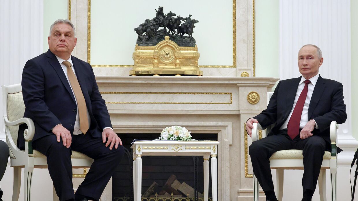 Президент Владимир Путин провел встречу с премьер-министром Венгрии Виктором Орбаном