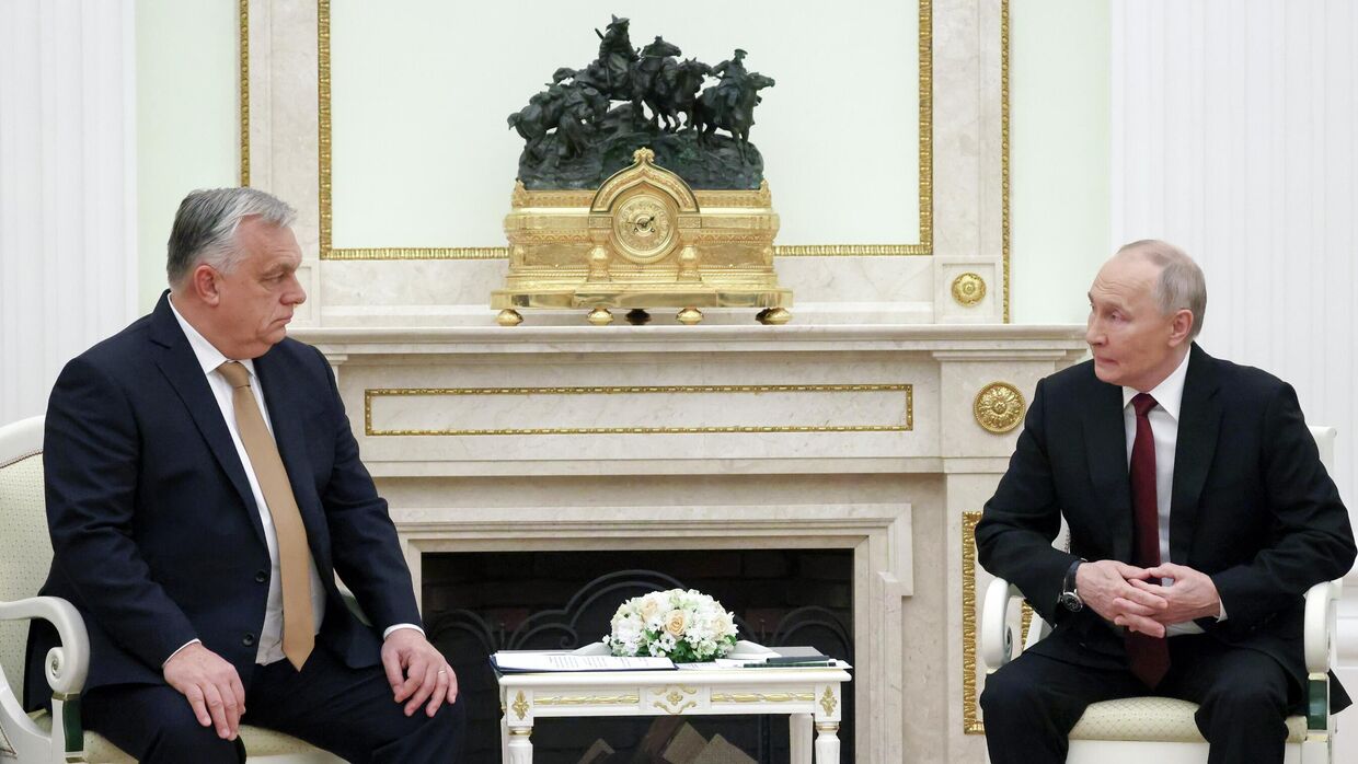 Президент Владимир Путин провел встречу с премьер-министром Венгрии Виктором Орбаном