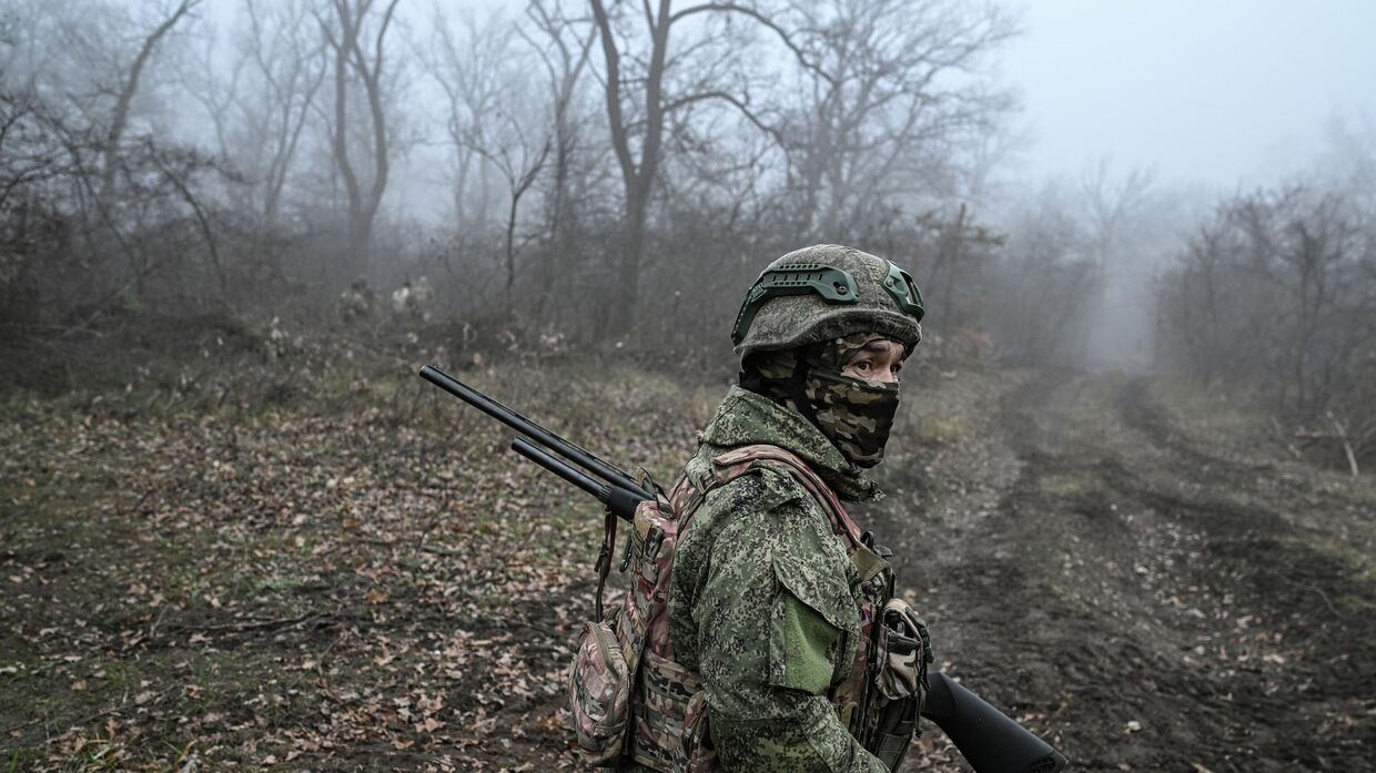 Боевая работа расчета РСЗО Ураган группировки войск Запад