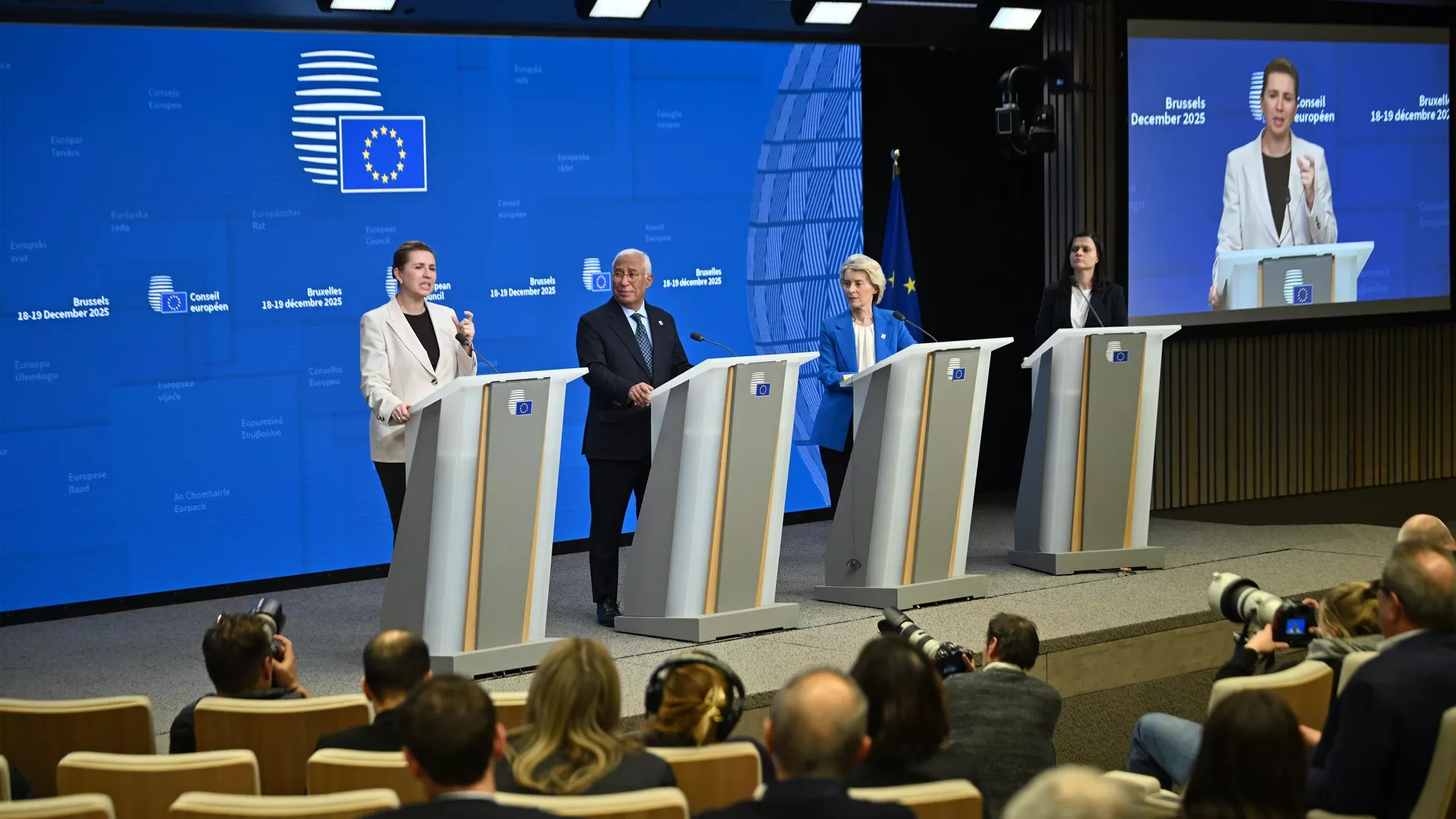 Саммит лидеров ЕС в Брюсселе Саммит лидеров ЕС в Брюсселе - ИноСМИ, 1920, 19.12.2025