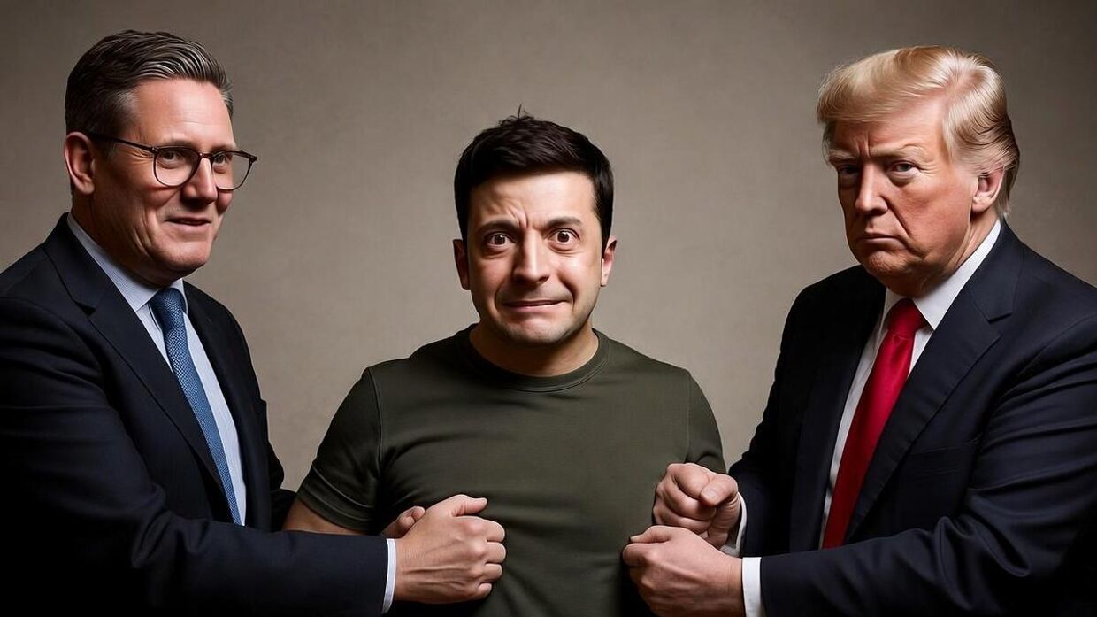Зеленский Стармер Трамп