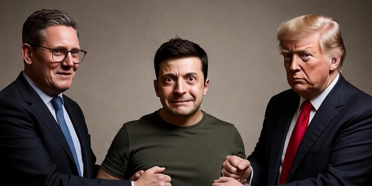 Зеленский Стармер Трамп