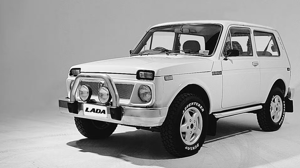 Реклама автомобиля Lada Niva в Австралии