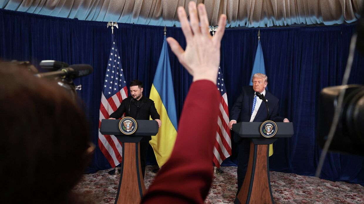 Встреча Владимира Зеленского и президента США Дональда Трампа в Мар-а-Лаго