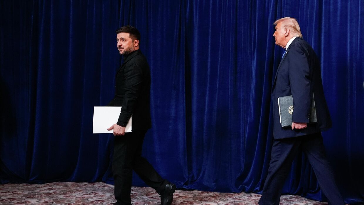 Встреча Владимира Зеленского и президента США Дональда Трампа в Мар-а-Лаго