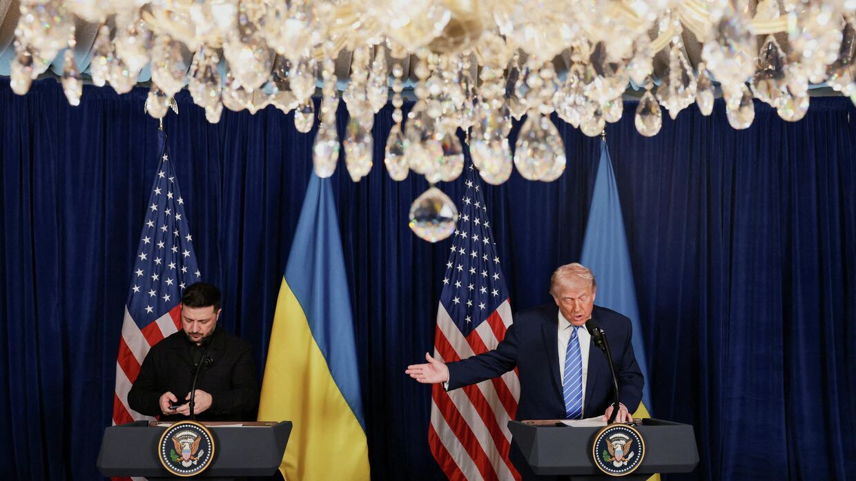 Встреча Владимира Зеленского и президента США Дональда Трампа в Мар-а-Лаго