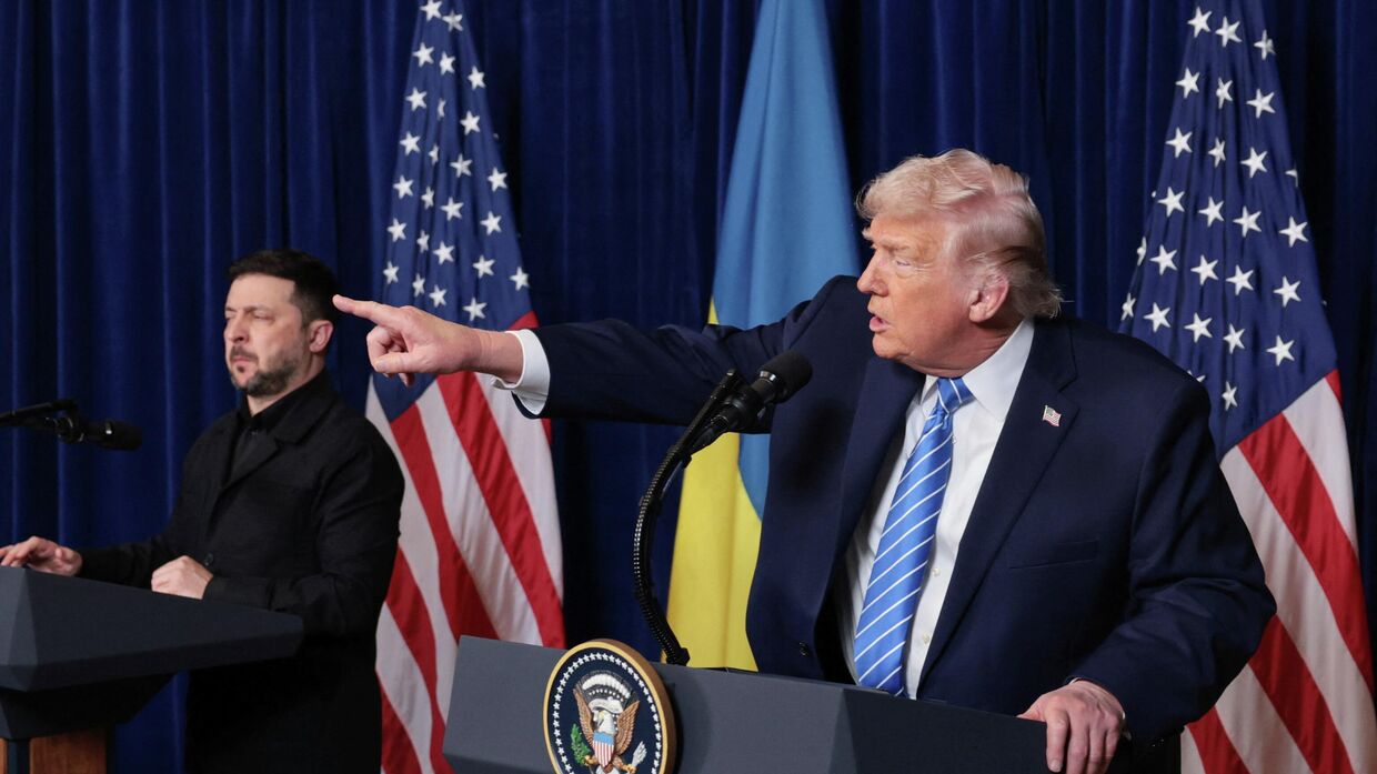 Встреча Владимира Зеленского и президента США Дональда Трампа в Мар-а-Лаго