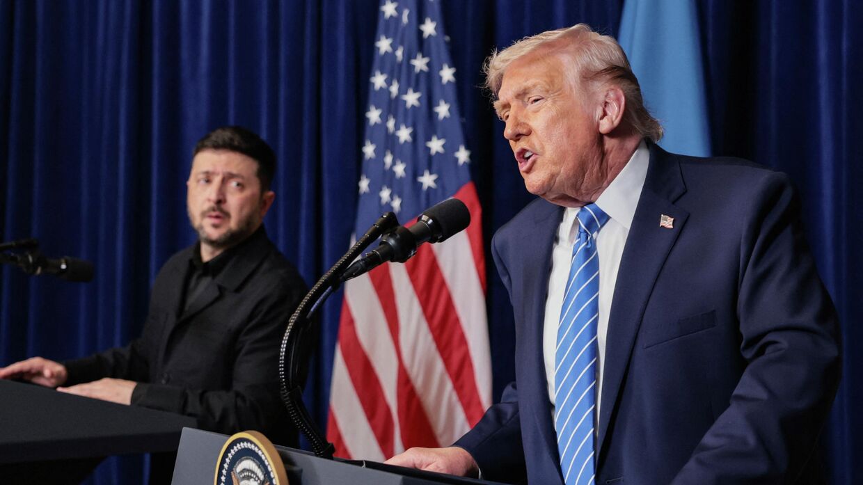 Встреча Владимира Зеленского и президента США Дональда Трампа в Мар-а-Лаго