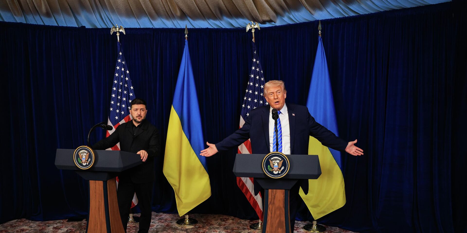 Встреча Владимира Зеленского и президента США Дональда Трампа в Мар-а-Лаго - ИноСМИ, 1920, 29.12.2025