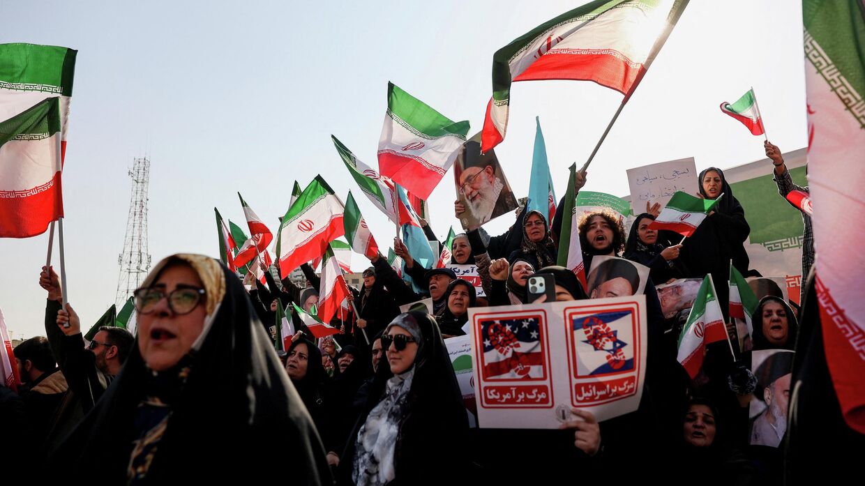 Проправительственный митинг в Тегеране, Иран