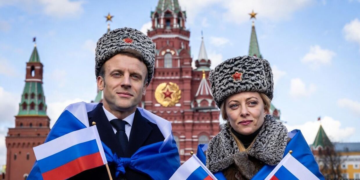 Макрон и Мелони 