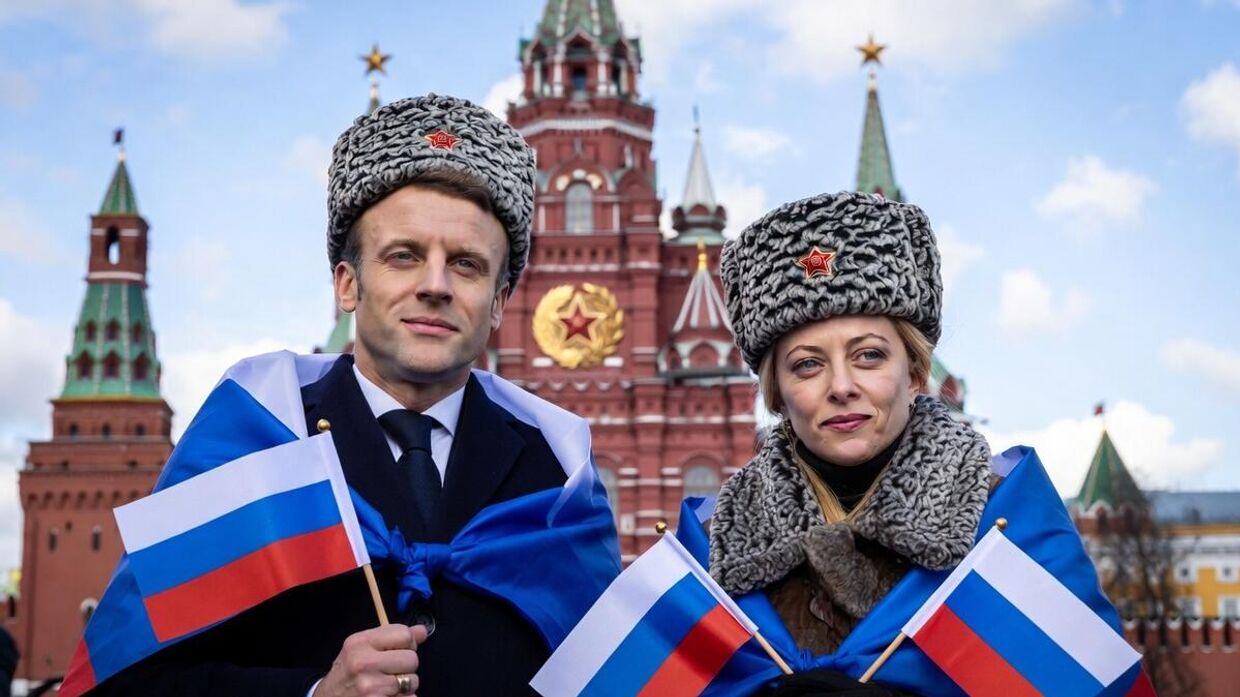 Макрон и Мелони 