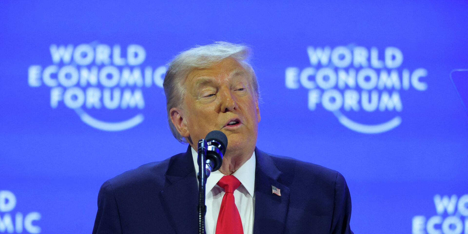 Президент США Дональд Трамп выступает на ВЭФ в Давосе, Швейцария - ИноСМИ, 1920, 21.01.2026