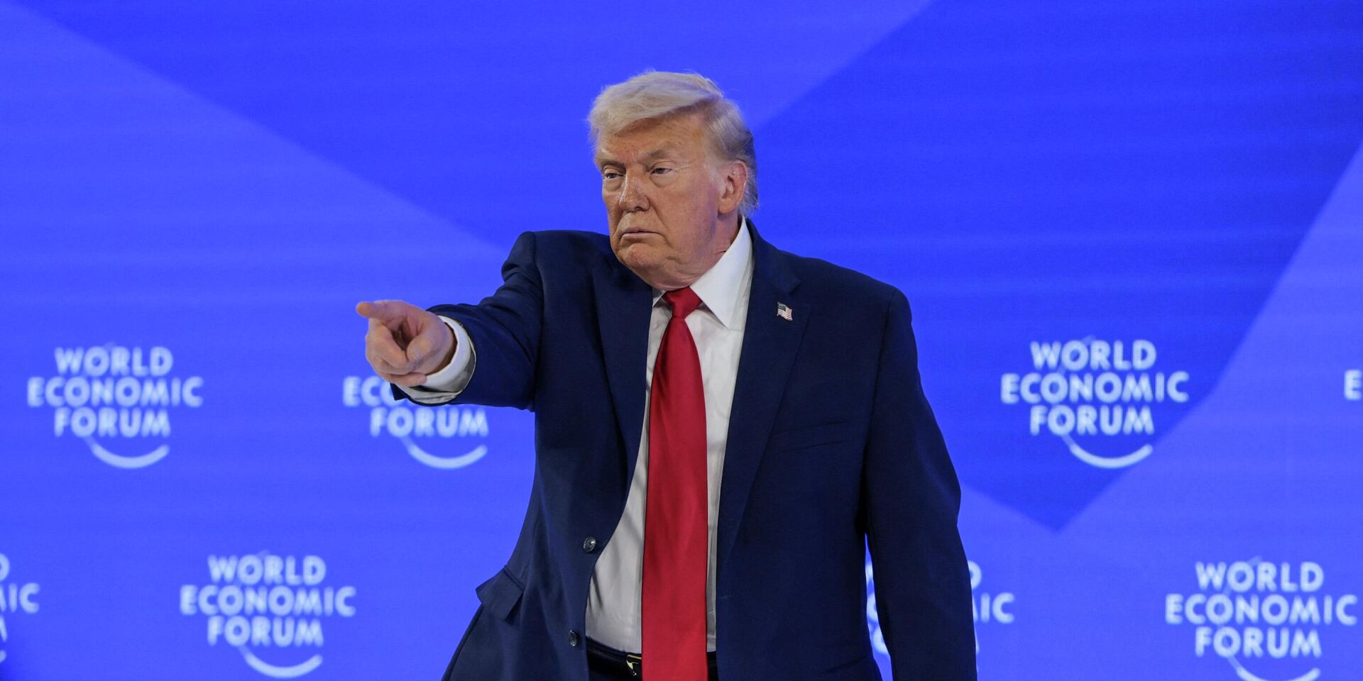 Президент США Дональд Трамп выступает на ВЭФ в Давосе, Швейцария - ИноСМИ, 1920, 21.01.2026