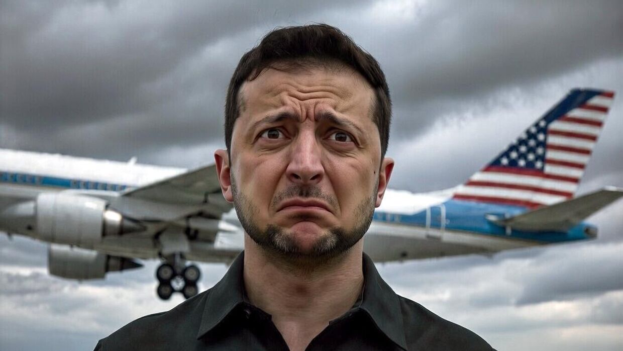 Зеленский улетел