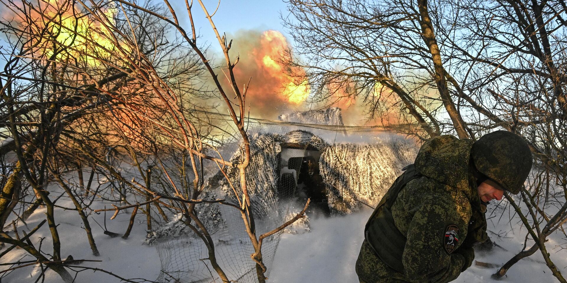 Боевая работа расчета пушки М-46 спецназа Ахмат на Сумском направлении - ИноСМИ, 1920, 16.02.2026