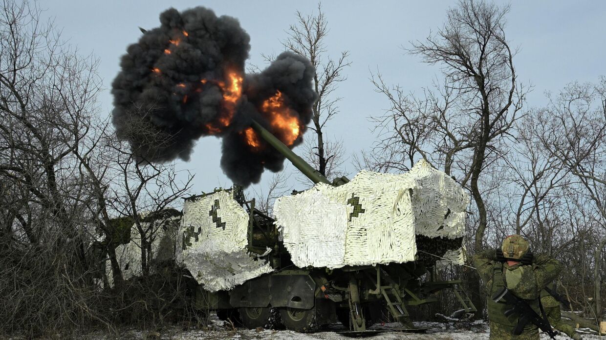 Боевая работа артиллеристов группировки войск Запад на Харьковском направлении