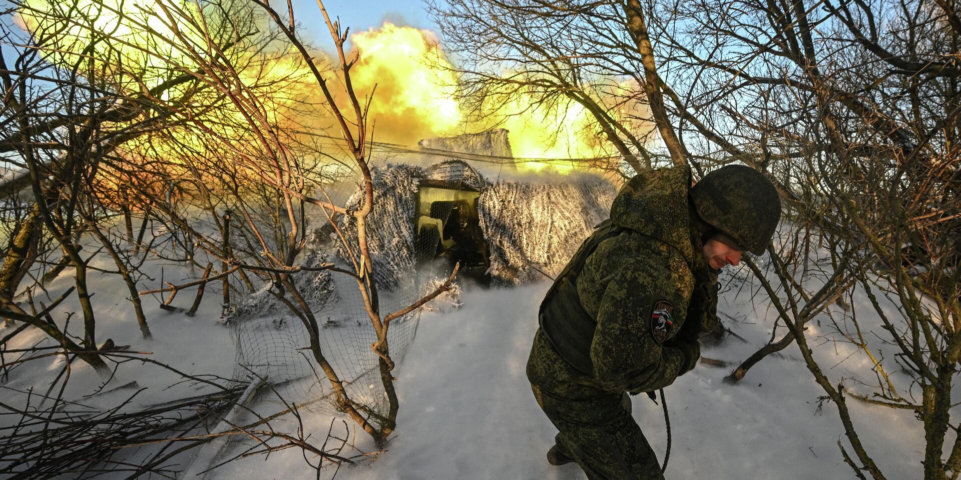 Боевая работа расчета пушки М-46 спецназа Ахмат на Сумском направлении - ИноСМИ, 1920, 03.03.2026