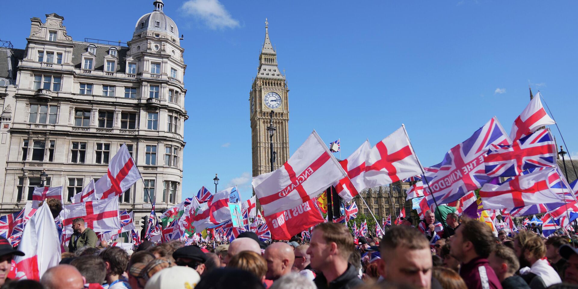 Акция протеста против мигрантов в Лондоне - ИноСМИ, 1920, 29.03.2026