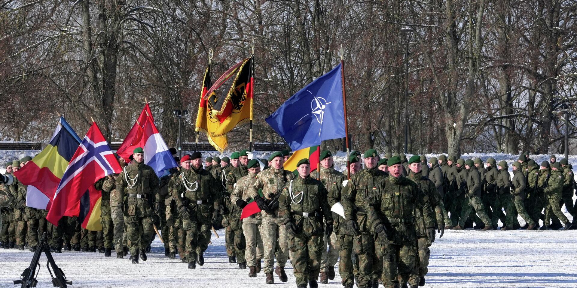 Парад военнослужащих многонациональной батальонной группы НАТО в Литве - ИноСМИ, 1920, 23.02.2026