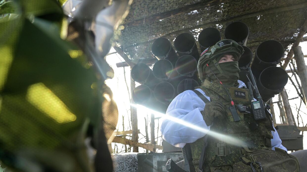 Боевая работа расчета РСЗО Ураган группировки войск Запад на Харьковском направлении