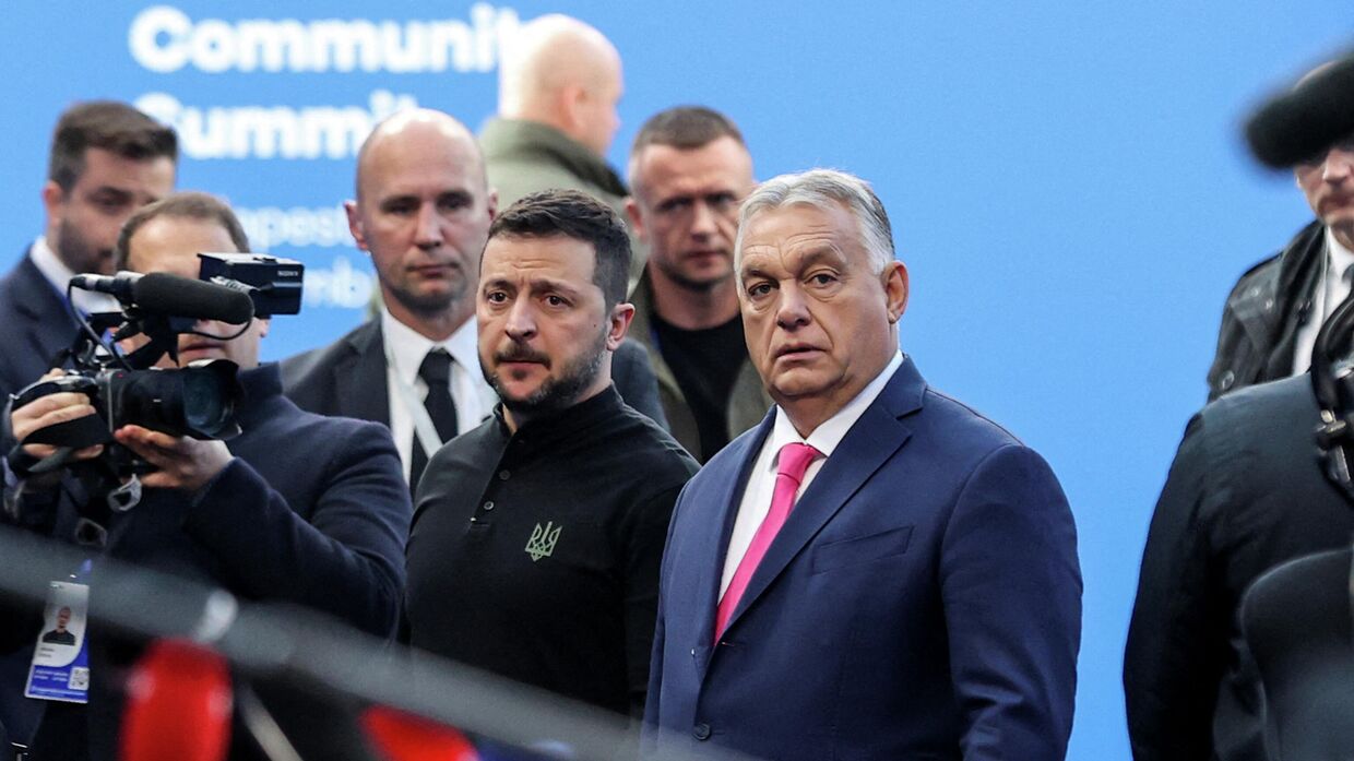 Премьер-министр Венгрии Виктор Орбан и Владимир Зеленский