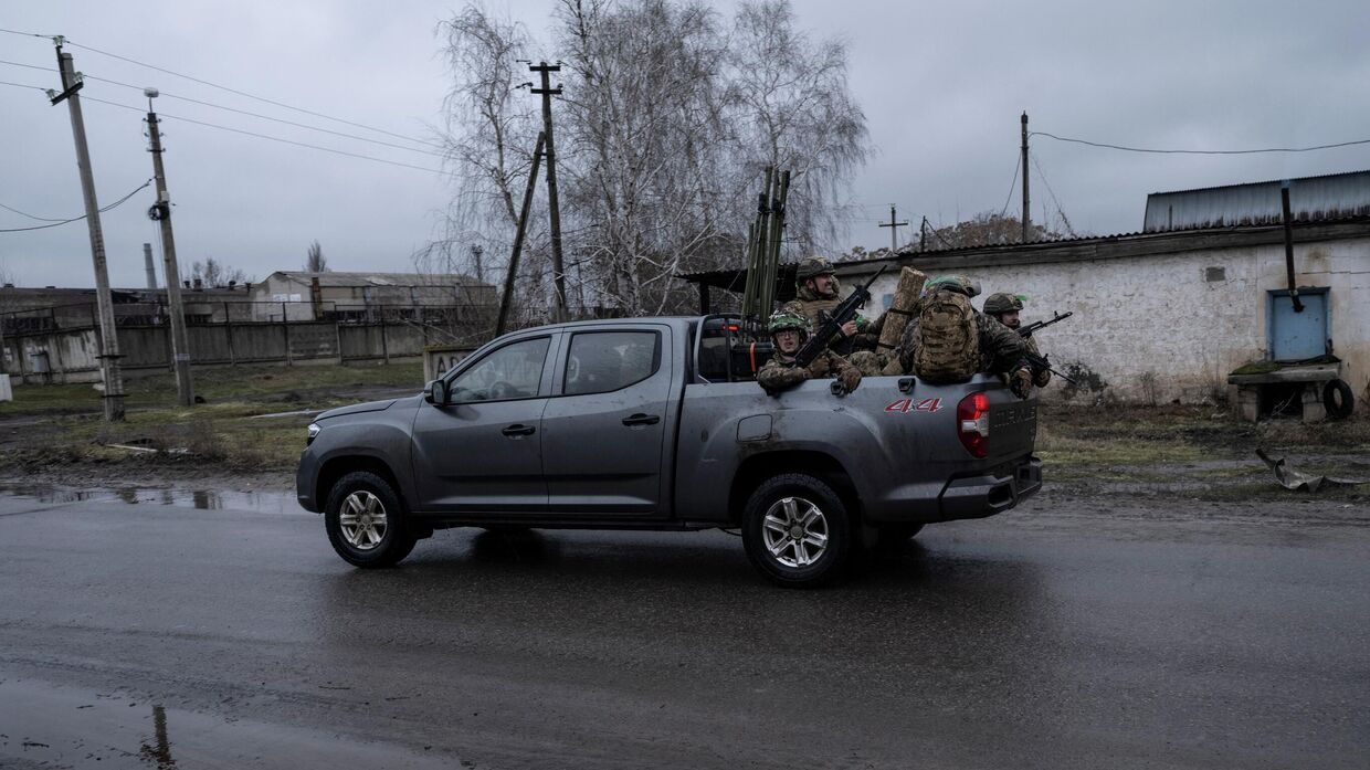 Военнослужащие мотострелкового подразделения ВСУ
