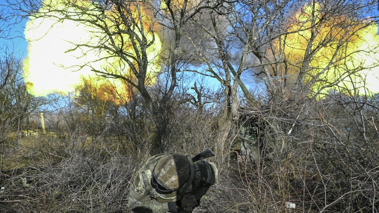 Боевая работа расчета пушки Гиацинт-С на Днепропетровском направлении СВО