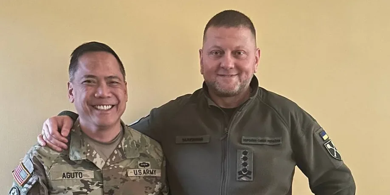 Генерал-майор Агуто и Валерий Залужный