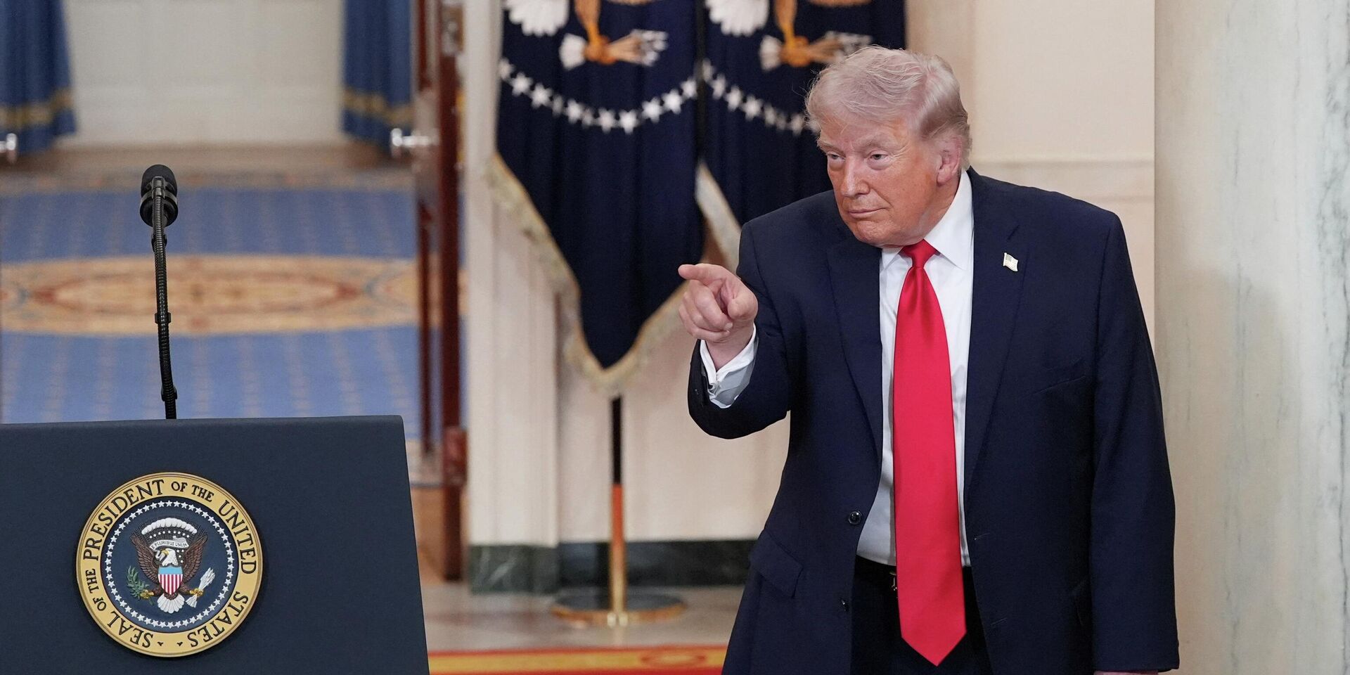 Президент США Дональд Трамп выступает с обращением к нации по поводу ситуации вокруг Ирана. 1 апреля 2026 г. - ИноСМИ, 1920, 02.04.2026