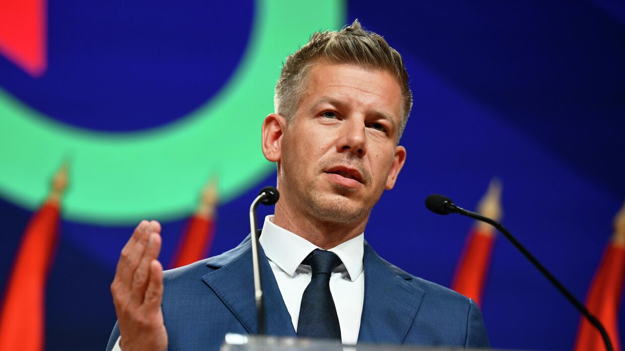 Лидер победившей на парламентских выборах в Венгрии оппозиционной партии Тиса Петер Мадьяр