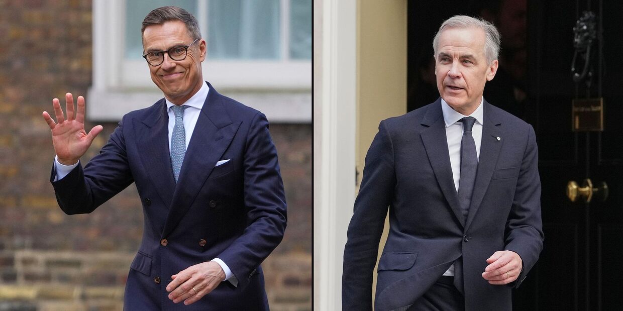 Президент Финляндии Александр Стубб и премьер Канады Марк Карни