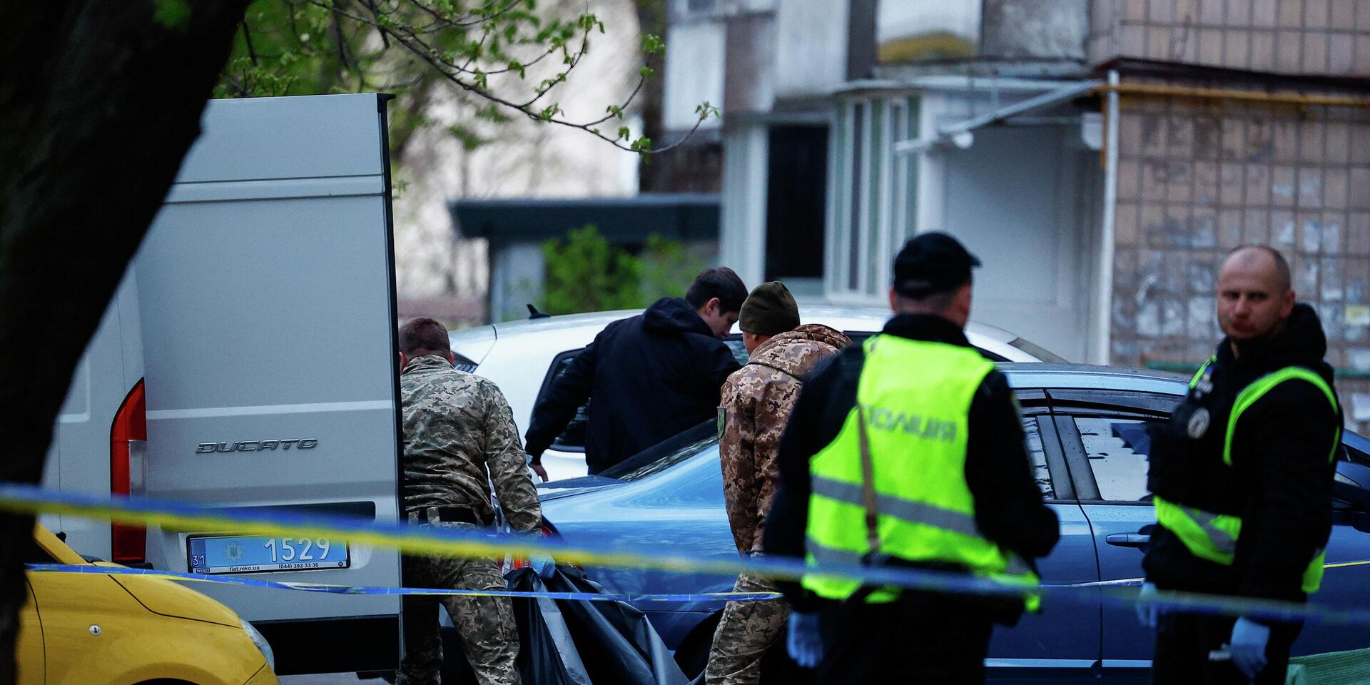 Полиция на месте стрельбы в Киеве - ИноСМИ, 1920, 22.04.2026