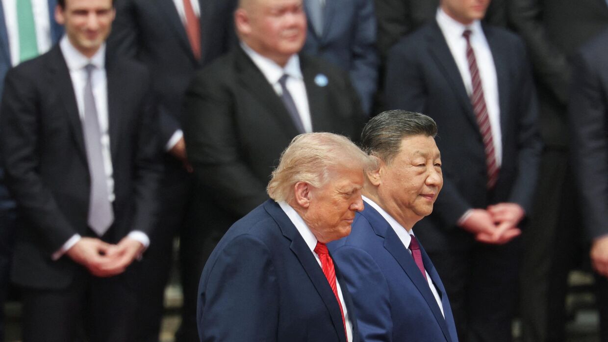 Торжественная церемония приветствия президента США Дональда Трампа в Пекине, 14 мая 2026 г.